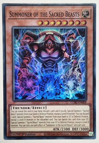 【SR】Summoner of the Sacred Beasts 三幻魔の操世者 (1st Edition)