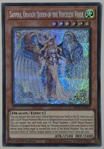 【PSE】Saffira, Dragon Queen of the Voiceless Voice 粛声の竜賢姫サフィラ (1st Edition)