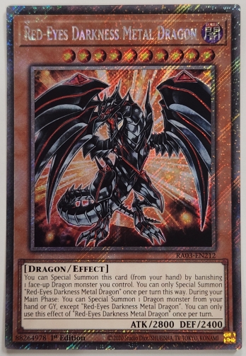 【PS】Red-Eyes Darkness Metal Dragon レッドアイズ・ダークネスメタルドラゴン (1st Edition)