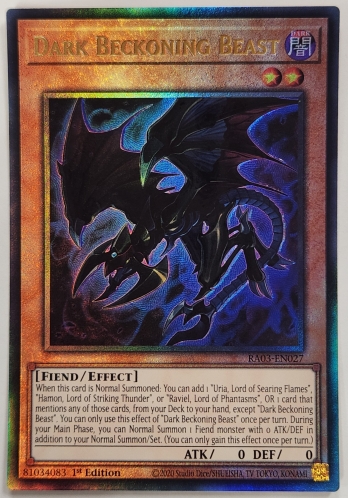 【UL】Dark Beckoning Beast 暗黒の招来神 (1st Edition)