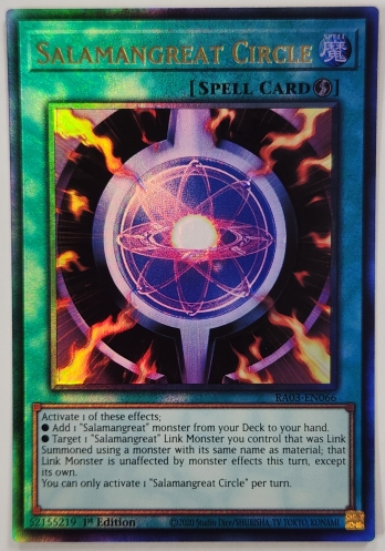 【UL】Salamangreat Circle 転生炎獣の炎陣 (1st Edition)